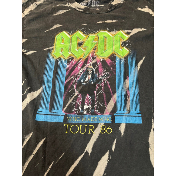 Other - AC/DC Bleached Graphic Band Tee